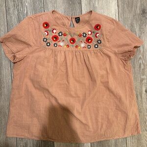 Embroidered top